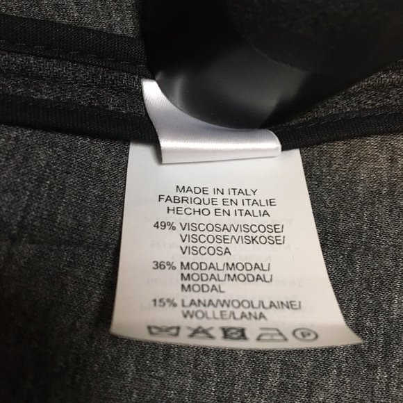 Anthracite grey wool-blend jacket with hood. IT42, NWT - Picture 6 of 6